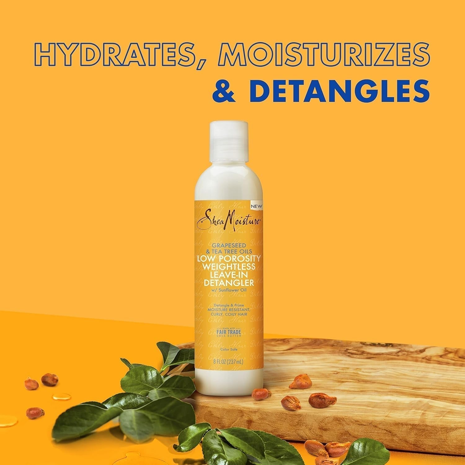 Produs pentru descurcarea parului hidratant fără greutate Sticlă de 237 ml pentru păr creț/ ondulat Produse pentru descurcarea părului Naty Shop