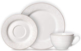Serviciu de cafea Ritzenhoff & Breker Isabella, 18 piese, veselă din porțelan fin, alb cu ornamente, 37 x 26 x 25 cm