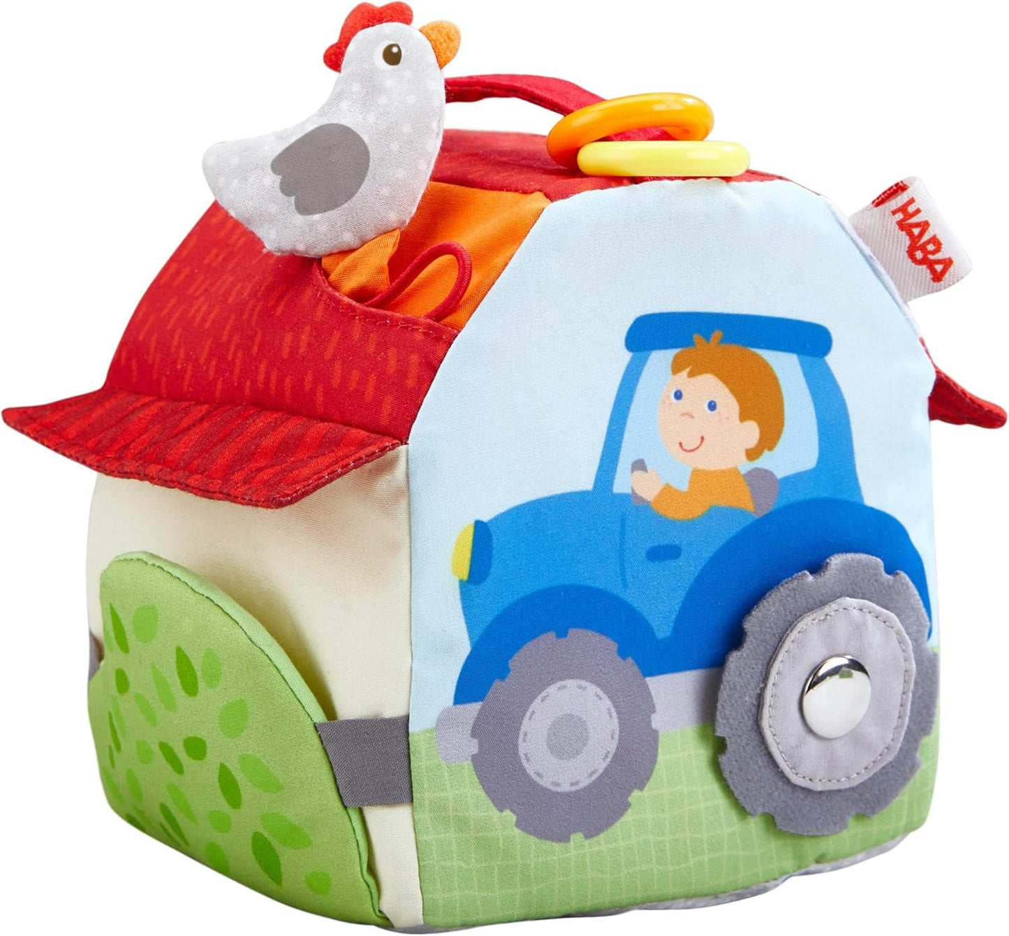 HABA 306383 - Ferma cub de joacă, jucărie multifuncțională de la 6 luni Jucarii Bebe Naty Shop