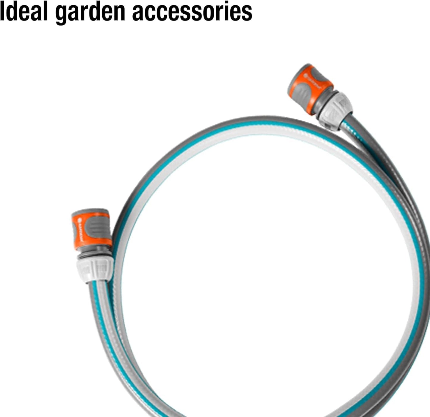 Set de conectare Gardena Classic 13 mm (1/2 inch), 1,5 m: Adaptor furtun pentru conectarea rolei de furtun, furtun cu componente de sistem, 22 bar (18011-20)