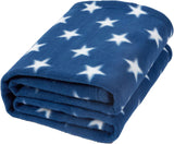 DREAMSCENE pătură confortabilă pătură pufoasă pătură fleece - living pătură cald iarna moale, canapea pătură, pătură canapea, pătură cuddly copii, living & pături cuddly 120X150Cm, canapea arunca pătură gri stele Paturi si Cuverturi Besuche den DREAMSCENE-Store Albastru 120 X 150 Cm