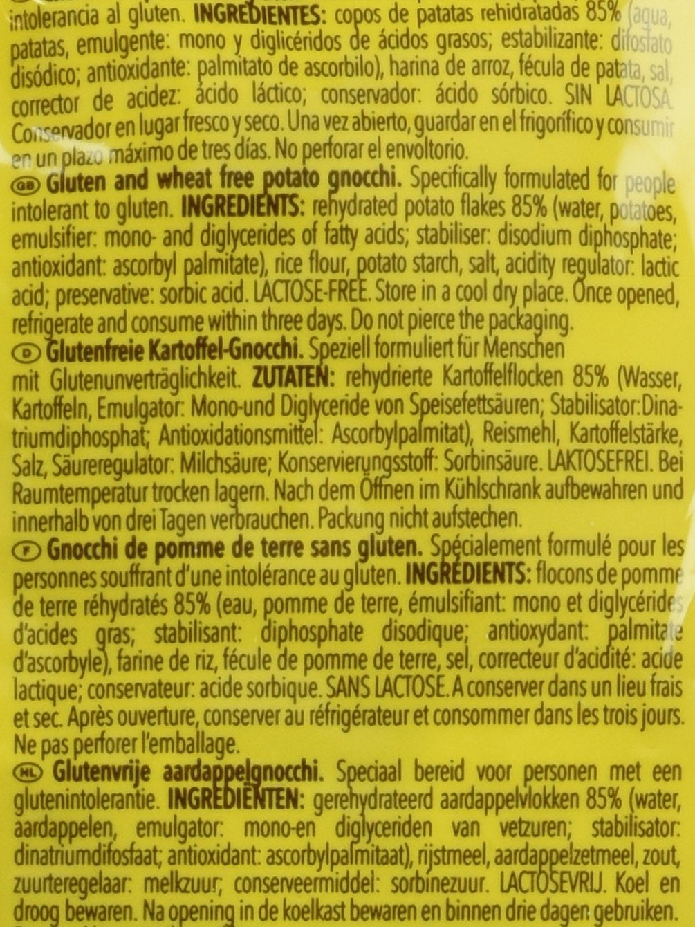 Gnocchi fără gluten, 300g, pachet de 6