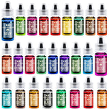 Colorant alimentar liposolubil pentru ciocolată - 10 culori coloranți alimentari pe bază de ulei pentru fondant, copt, prăjituri, fursecuri - colorant alimentar lichid fără aromă pentru unt de cacao, prăjituri, cremă de unt - 6 ml fiecare