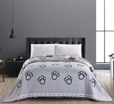Decoking 32350 Cuvertură de pat 220X240 Cm Cuvertură de pat din microfibră cu două fețe ușor de întreținut Bej Maro deschis Maro cacao Gri Oțel Antracit Grafit Negru Alb Roz Pisici Invazia pisicilor Paturi si Cuverturi Besuche den DecoKing-Store