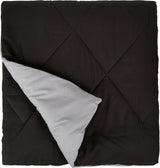 Amazon Basics cuvertură din microfibră, poate fi utilizată pe ambele părți, 220 X 240 Cm, gri / negru Plapumi si pilote Naty Shop