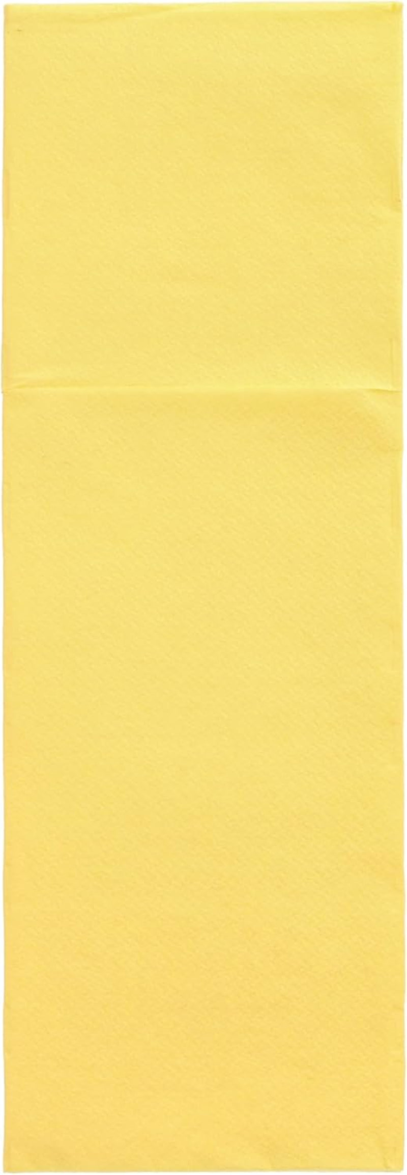 50 pungi de tacâmuri șervețele 'DAILY Collection' 48 Cm X 30 Cm galben cu pliu pentru tacâmuri