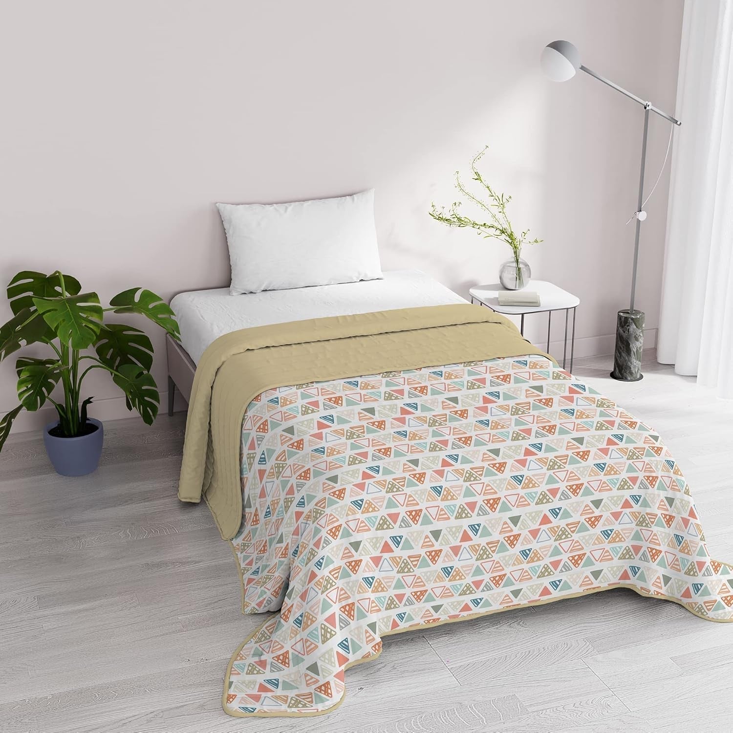 Lenjerie de pat italiană Fantasy, microfibră, pentru vară, 1,5 paturi, Murrine Plapumi si pilote Naty Shop Diferite 1 Posto E Mezzo