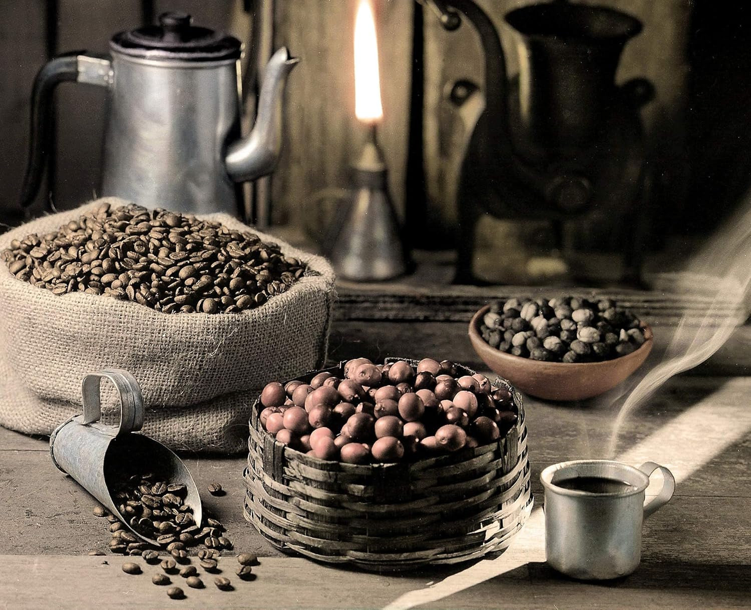 C&T "Ragnarök Coffee" nordischer Röst-Kaffee | 1000g ganze Bohne | als Espresso & Cafe Crema trinkbar | kräftig + würzig + aromatisch | 100% natürlich mit Koffein