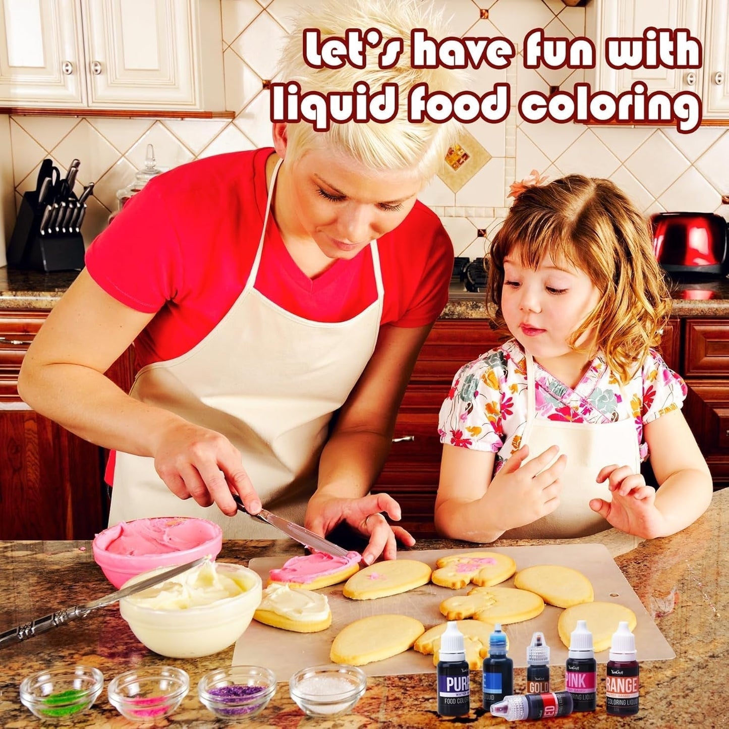 Colorant alimentar - Colorant alimentar lichid foarte concentrat pentru prăjituri, copt, ouă de Paște, băuturi - Colorant alimentar fără zahăr pentru fondant, glazură, slime, decorarea torturilor (Red Velvet, 236ml)