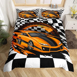 Jungen Cartoon Auto Bettwäsche Set 135X200,Kinder Bau Fahrzeuge Tröster Abdeckung Für Kind Kleinkind Teens,Dinosaurier Bettbezug,Traktor Maschinerie Bagger Bettdecke Abdeckung,Lkw Autos Bettwäsche Naty Shop Multi 12 135*200+80*80*1