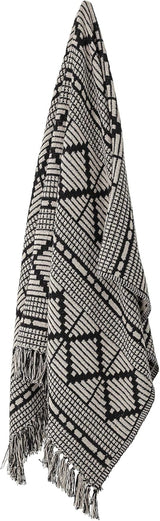Cuvertură de pat Bloomingville, negru, bumbac, 160cm Paturi si Cuverturi Bloomingville