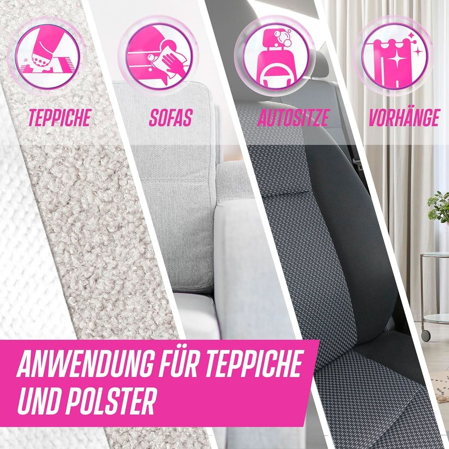 Vanish Oxi Action Pulbere pentru curățarea covoarelor și a tapițeriei - 1 X 820 G - Curăță suprafețe mari pentru covoare și tapițerii împotriva murdăriei, mirosului urât și prafului Detergenti Rufe Naty Shop