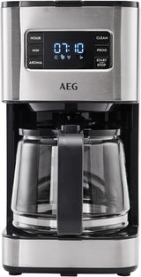 Espressor AEG Deli 5, 1,5 l, temporizator programabil, funcție de menținere la cald, oprire de siguranță, indicator nivel apă, dozaj optim, funcție anti-picurare, oțel inoxidabil, CM5-1-6ST