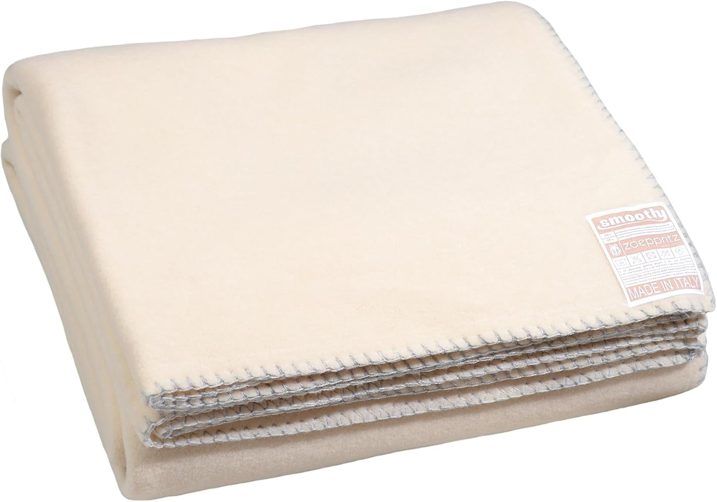Zoeppritz din 1828 Pătură din fleece Smoothy - Pătură confortabilă pufoasă din fleece polar - Vegan - 140X190Cm - 010 Off-White, 010 Offwhite Paturi si Cuverturi Zoeppritz Since 1828 020 Cremă 140X190Cm