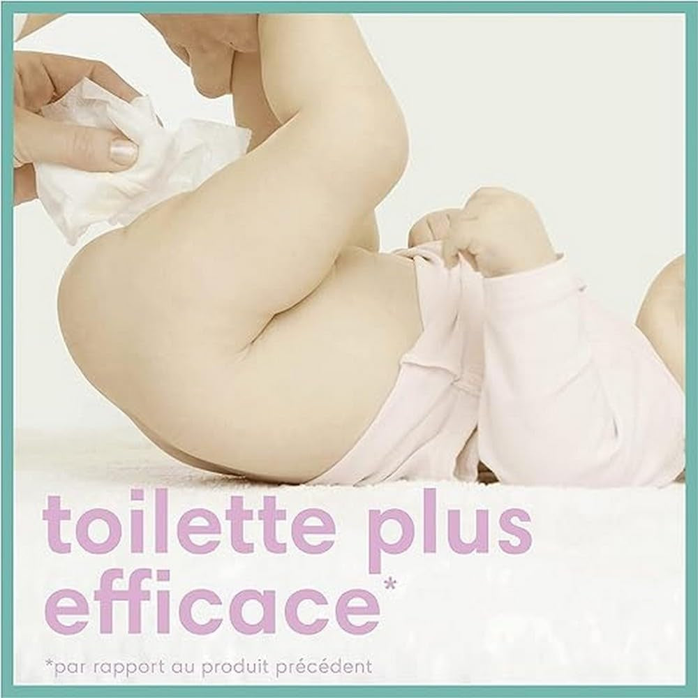 Șervețele umede Pampers Sensitive pentru bebeluși, 624 de șervețele (12 x 52), fără parfum, pentru o curățare delicată și delicată (pachet de 2)