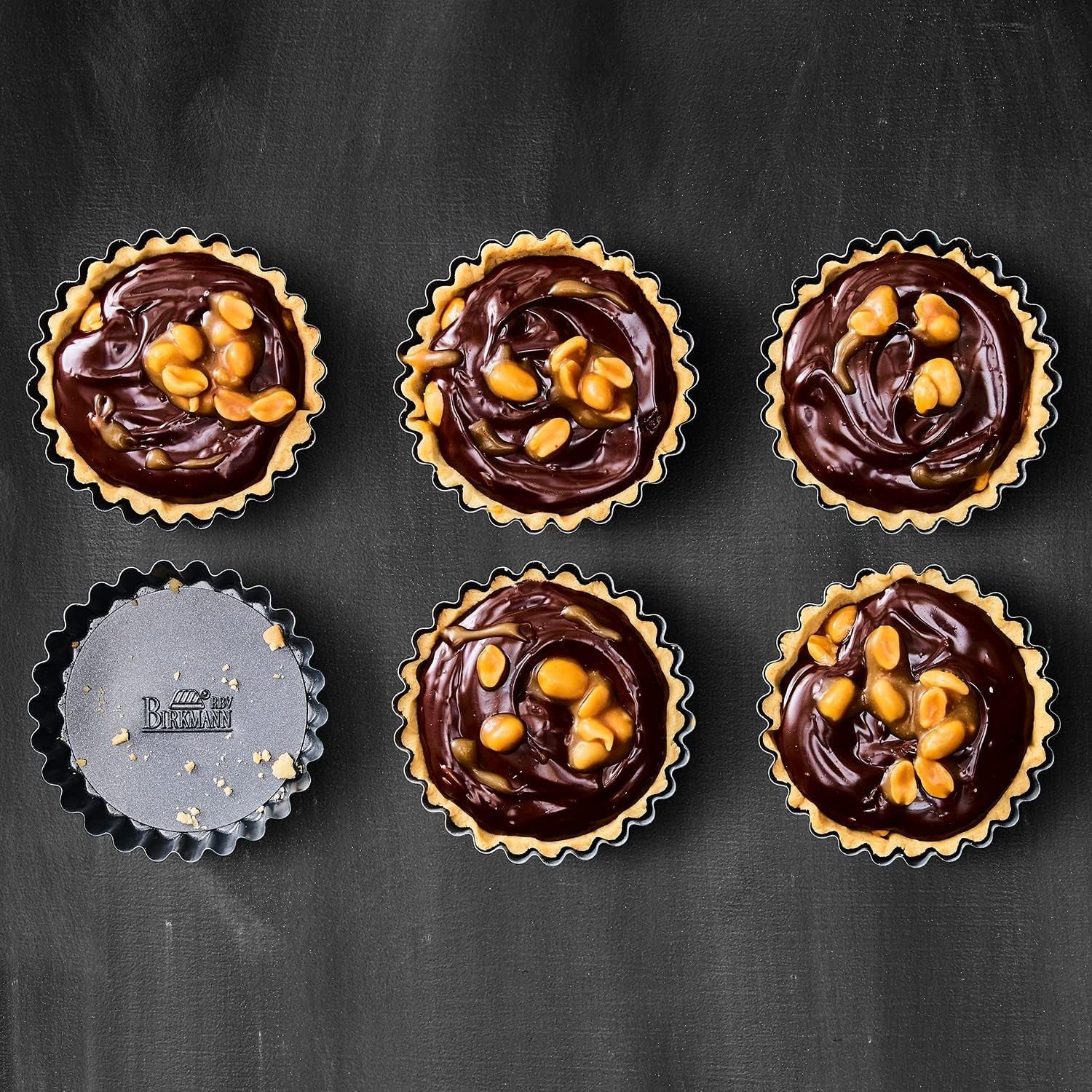 RBV Birkmann Premium Baking, forma de tarta, Ø 10 cm, 6 bucati, cu baza detasabila Matrite si tavi pentru copt Naty Shop