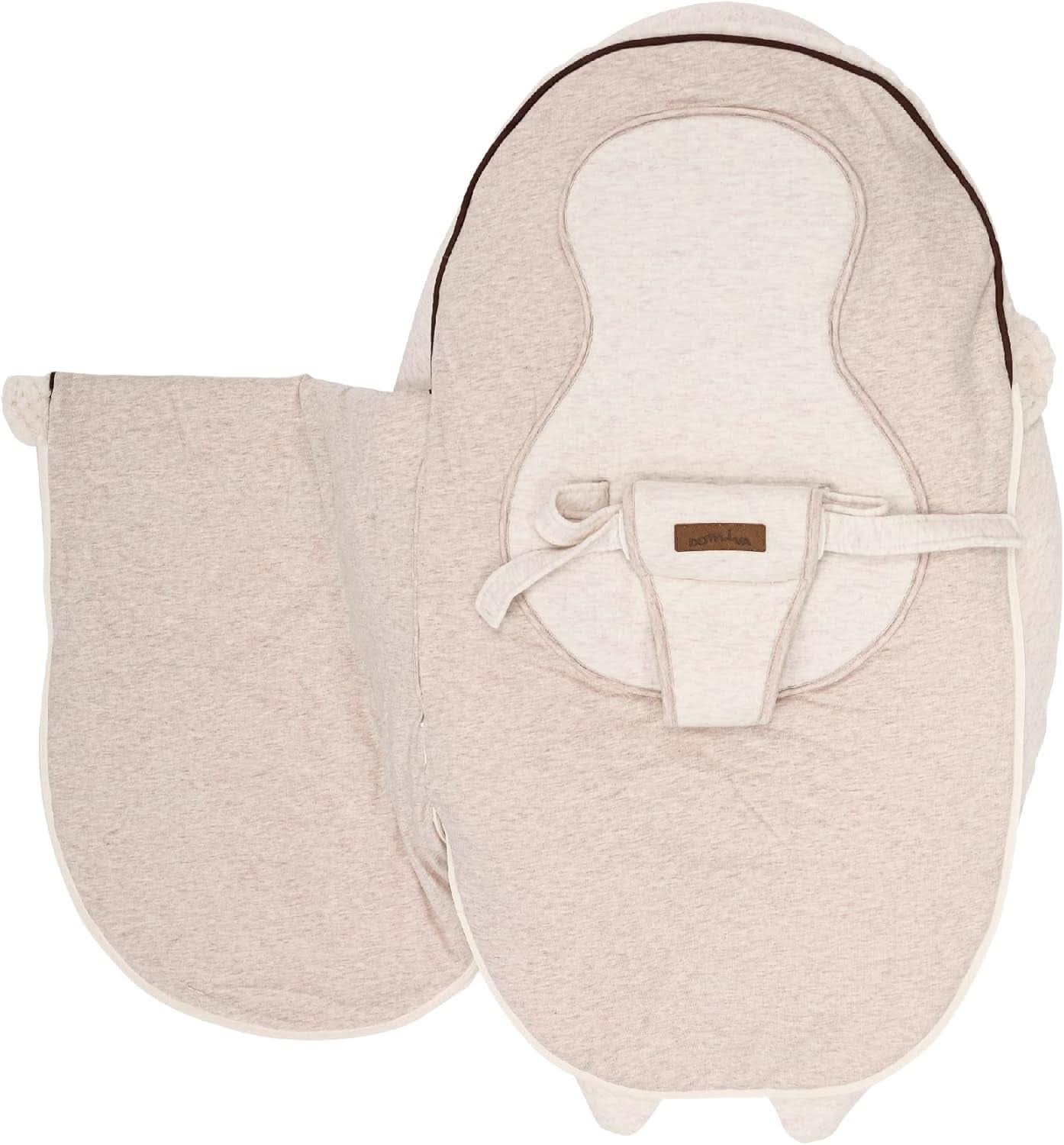 Pernă de alăptare multifuncțională, 4 în 1, Soft Nova, bej, pernă unică: 202 cm, fotoliu, 40 X 75 X 22 cm Accesorii Hrana si Alaptare Bebe Naty Shop