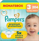 Pampers Premium Protection Mărimea 5, 152 scutece, 11 kg-16 kg, protecția noastră numărul 1 împotriva pielii și scurgerilor