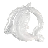 Infantino 316564-01 Inele de dentiție transparente Infantino – Inel de dentiție moale, fabricat din material non-toxic, pentru dezvoltarea senzorială și susținerea dentiției, multicolor