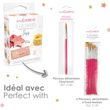 Scrapcooking - Set de 3 coloranți alimentari metalici - Colorant alimentar: auriu, auriu roz și rubin - Colorant alimentar comestibil pentru copt, prăjituri, fursecuri, torturi, ciocolată - 4019