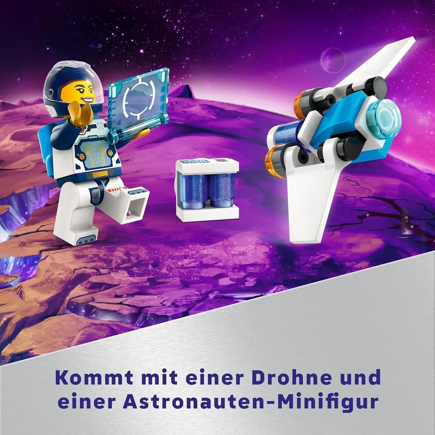 Nava spațială LEGO City, jucărie spațială cu navetă spațială pentru copii de construit, băieți și fete de la 6 ani, set cu figurină astronaut 60430 Seturi de constructie Besuche den LEGO-Store