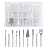10 Stück Nagelbohrer Bits, Nagelfräser, Wolframlegierung Nagelfräser Bits, Professioneller Nagelfräser, Gelnägel Zubehör Nageldesign Zubehör Für Maniküre Pediküre Entfernen Nail Art