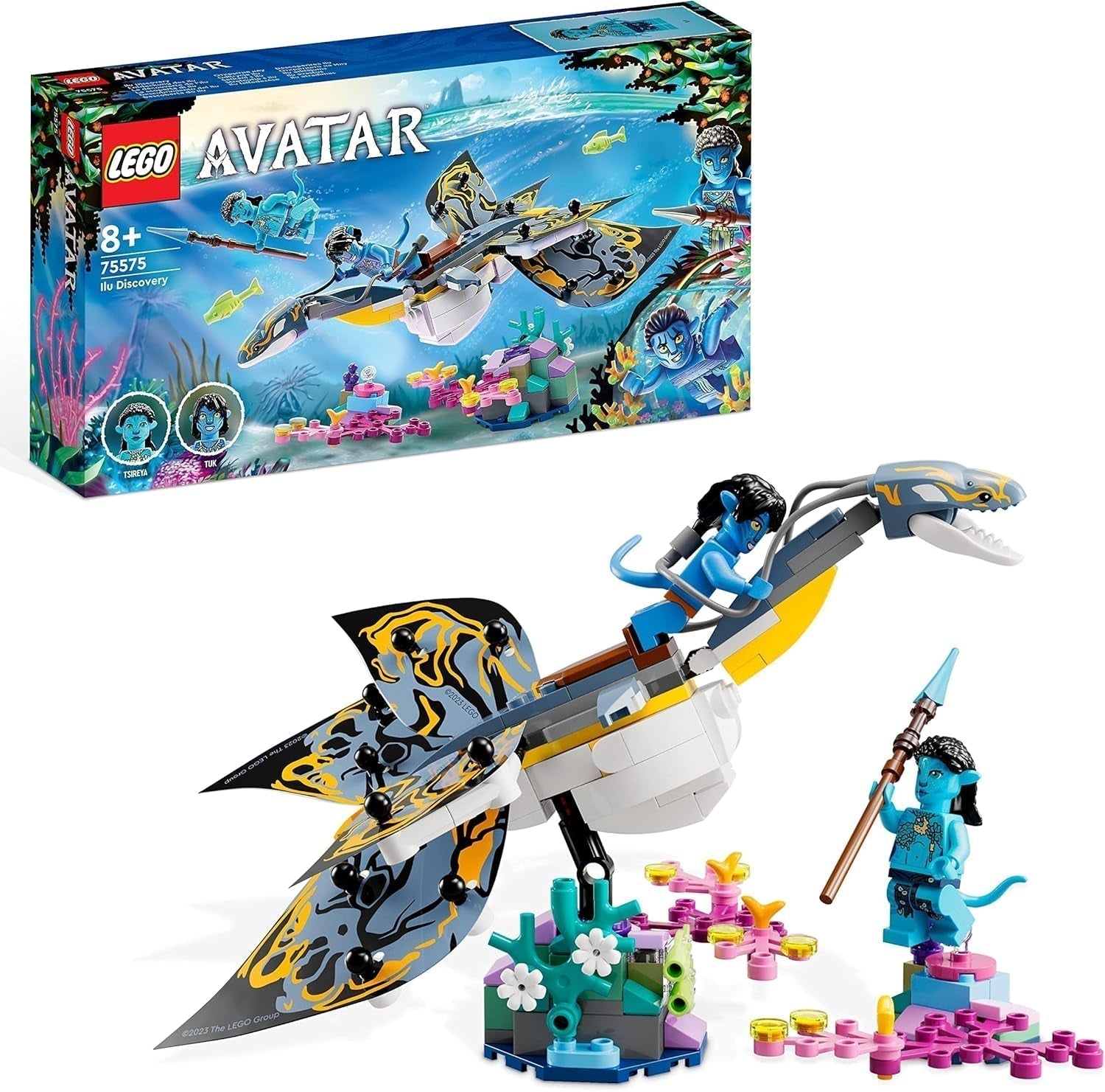 LEGO Avatar Descoperirea lui Ilu, Calea Apei Jucărie construibilă cu figură subacvatică, Pandora Set de colecție pentru copii și fani ai filmelor de la 8 ani în sus 75575 Seturi de constructie Besuche den LEGO-Store Titlu implicit