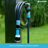 Furtun de grădină CELLFAST, furtun de apă cu 6 straturi, furtun de irigare din material textil cu împletitură dublă, rezistent la UV, anti-alge, furtun flexibil, 32 bar, 1 inch, 25 metri, Hobby