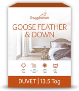 Plapumă pentru alergii Snuggledown Freshwash, 13,5 Tog Winter Warm, bumbac, alb, pat single Plapumi si pilote Naty Shop Super King 13.5 Tog