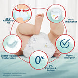 Scutece Pampers Harmony Pants mărimea 4, 168 scutece, 9 kg - 15 kg, protecție delicată a pielii și confort la 360°