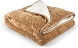 Emma Barclay Pătură Sherpa cu greutate, 127 X 152 cm, Blush Pink Paturi si Cuverturi Emma Barclay Taupe 50X60" (127X152Cm)
