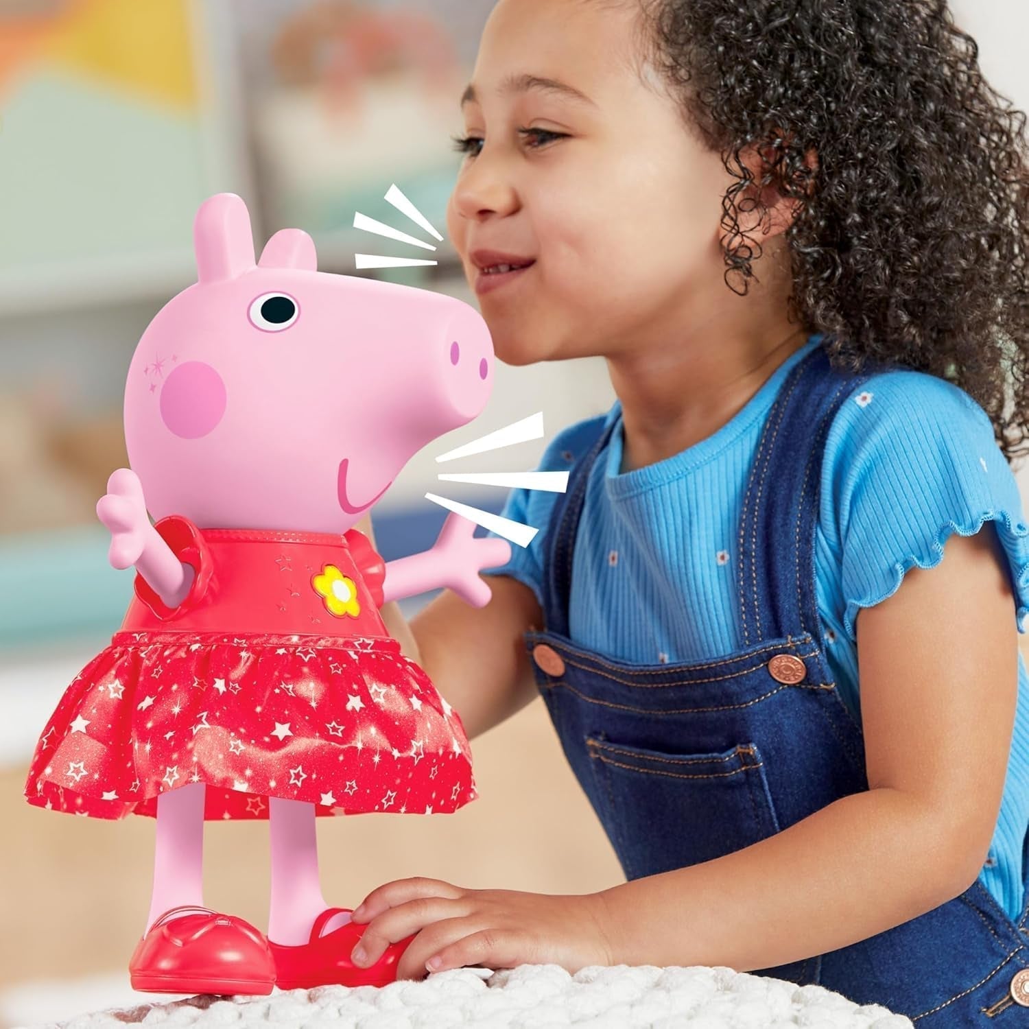 Păpușa Peppa Pig Peppa'S Mud Puddle Party - versiune germană, roz sau roz Papusi Naty Shop