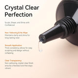 Makartt 3D Gel Nail Art - Gel Lipici Stras 15G pentru Brelocuri Unghii, Gel Sculptură Unghii Multifuncțional pentru Design Unghii DIY, Sculptură Unghii Modelare Unghii Acasă (Transparent)