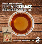 Nananatura'S MASALA CHAI TEE 100G | Perfect pentru ceai chai, chai latte cu lapte sau chai rece | 100% natural | Ceai negru delicios cu condimente indiene aromate | Încălzitor și energizant