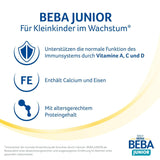 Băutură cu lapte BEBA Junior 2+ de la 2 ani, Cu HMO, Conținut de proteine adaptat vârstei, Numai lactoză, Fără ulei de palmier, Fără ulei de pește, Hrană pentru copii mici, Lapte praf pentru bebeluși, Pachet de 6 (6 x 800g)