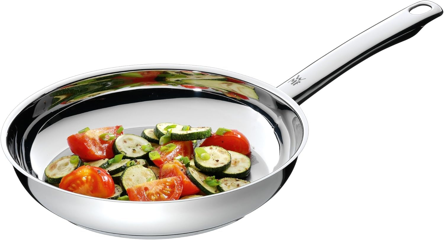 WMF Profi tigaie 28 cm, inducție, tigaie din oțel inoxidabil, neacoperită, rezistentă la cuptor Oale si Tigai Naty Shop