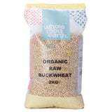 Hrișcă organică Wholefood Earth – 3 kg – fără OMG – vegană – bogată în fibre – certificată organic