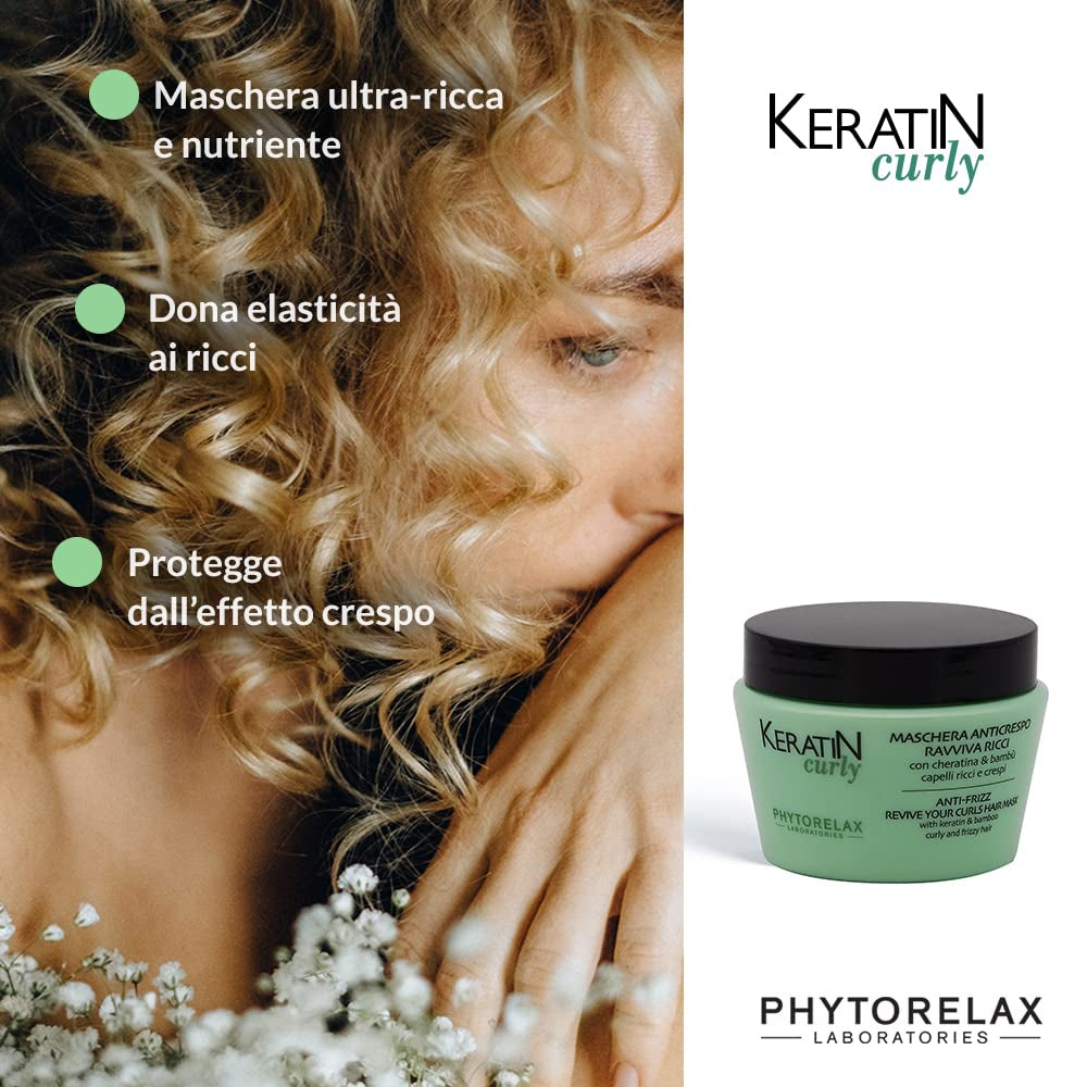 Mască de păr Phytorelax Laboratories pentru păr creț - 250 ml Masca de par Naty Shop