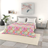 Lenjerie de pat italiană, cuvertură de vară de bază, microfibră imprimată, 250X240Cm, Rombi Plapumi si pilote Naty Shop Primăvara 250X240Cm