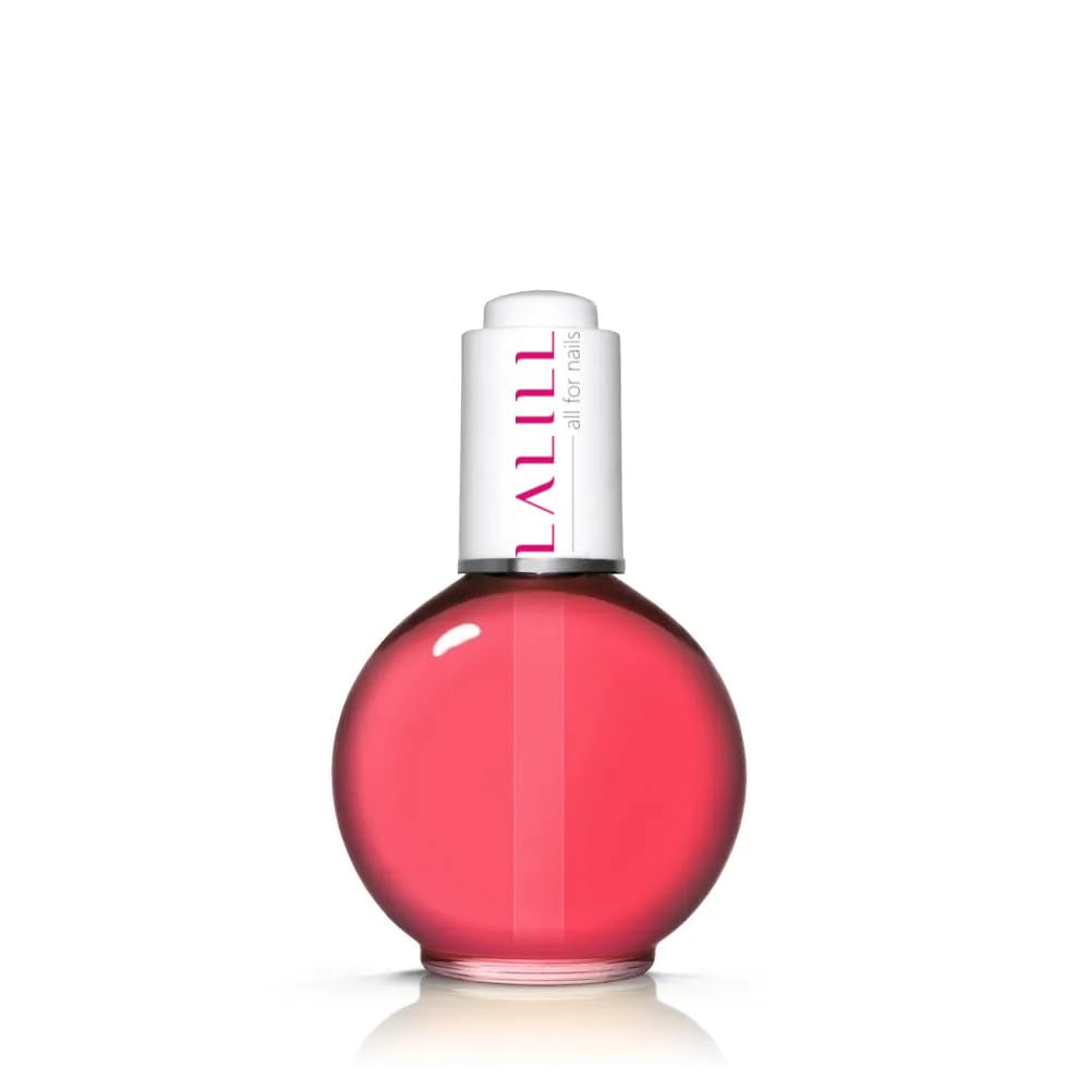 LALILL Nail Cuticle Oil 75Ml - Himbeere Nagelpflegeöl - Nagelöl Pflege Für Nägel Nagelhaut - SPA Maniküre Naildesign Hände - Vegan - Mit Pipette
