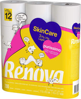 Renova Skincare Purissimo hârtie igienică, 12 role, alb