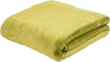 Gözze - Pătură confortabilă Premium Cashmere-Feeling, 500 G/M², 180 X 220 Cm - muștar Paturi si Cuverturi Besuche den GÃ¶zze-Store Verde lime 180 X 220 Cm