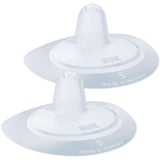 NUK scuturi pentru mameloane | Protecții pentru mameloane pentru alăptare | Protejează împotriva durerilor de sfârc | Silicon subțire | Marimea S (16Mm) | 2 bucati Accesorii Hrana si Alaptare Bebe Naty Shop