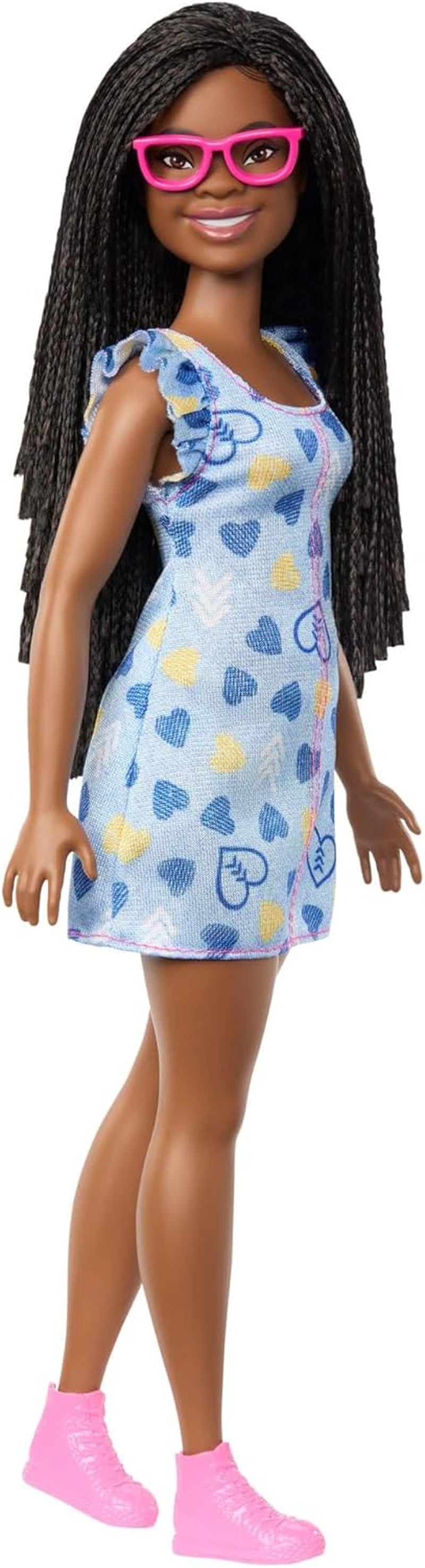 Păpușa Barbie Fashionistas nr. 229 cu sindrom Down în rochie de inimă, dezvoltată în cooperare cu Societatea Națională pentru Sindromul Down, HYK14 Papusi Naty Shop