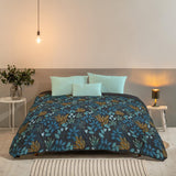 Bleu Câlin Imprimat 1 persoană Hermance plapuma, poliester, albastru/gri, 140 X 200 Cm Plapumi si pilote Naty Shop Albastru/gri 220X240 Cm