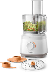 Philips Kompakte Küchenmaschine – 850W, 31 Funktionen, 2.1-Liter-Behälter, Powerchop, Edelstahlklinge (HR7530/10) Bucatarie Naty Shop 700 Watt, 16 Funktionen