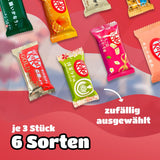 Cutie Sampler - 18 KitKat Japan Minis | Cutie Sampler cu Dulciuri Japoneze, Idee de Cadou cu Gustări Japoneze, cutie surpriză populară cu Matcha și alte soiuri rare.