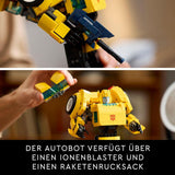 LEGO Icons Transformers Bumblebee, Figurină de acțiune robot pentru adulți de colecționat, Set de construcție pentru film pentru fanii science fiction, Poate fi transformat într-o mașină, Jucărie de aventură 10338 Seturi de constructie Besuche den LEGO-Store