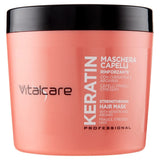 | Keratin - Mască de păr de întărire, pentru păr fragil și deteriorat, cu keratină și arginină, pentru păr mai puternic și mai moale, 4 x 500 ml Masca de par Naty Shop