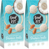 Praline de cocos fără zahăr cu migdale, feel FIT, fără zahăr adăugat, 17% proteine, 63 g